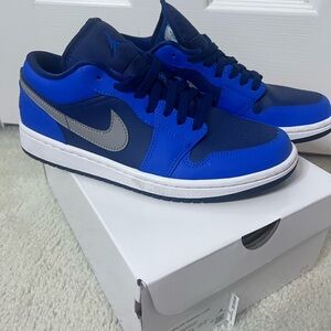 WMNS Air Jordan 1 Low – Game Royal/Stealth-Blue Void (Size 8.5)